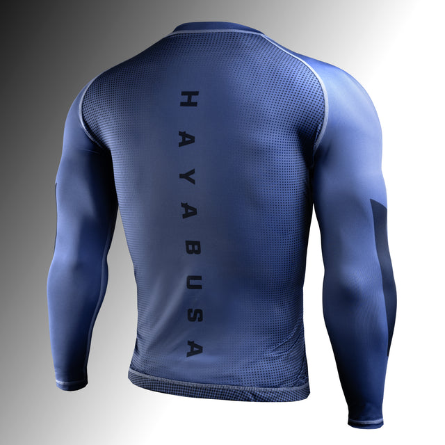 Hayabusa Core Long-Sleeve Rash Guard - Blue