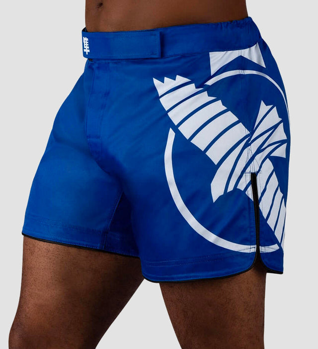 Hayabusa MMA Shorts Icon – Blue/White