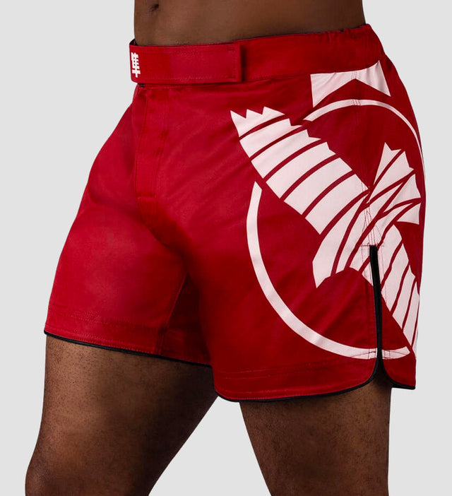Hayabusa MMA Shorts Icon – Red/White