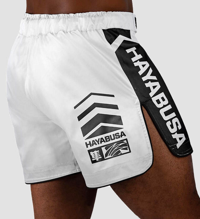 Hayabusa MMA Shorts Icon – White/Black