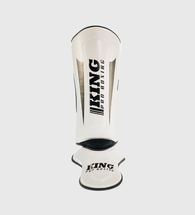 King Kickboks Scheenbeschermers Revo - Wit/Zwart - Scheenbeschermers