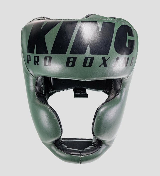 King Pro Boxing Head guard – Green/Black – Head guards