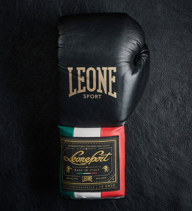 Leone Sport Boxing gloves with lace closure - Orlando Classic - Black - Boxing gloves