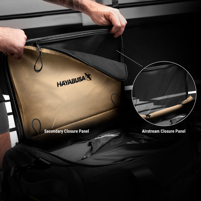 Hayabusa x Mayweather Airstream Sports Bag - Black/Gold