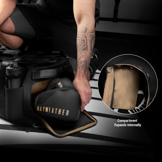 Hayabusa x Mayweather Airstream Sports Bag - Black/Gold