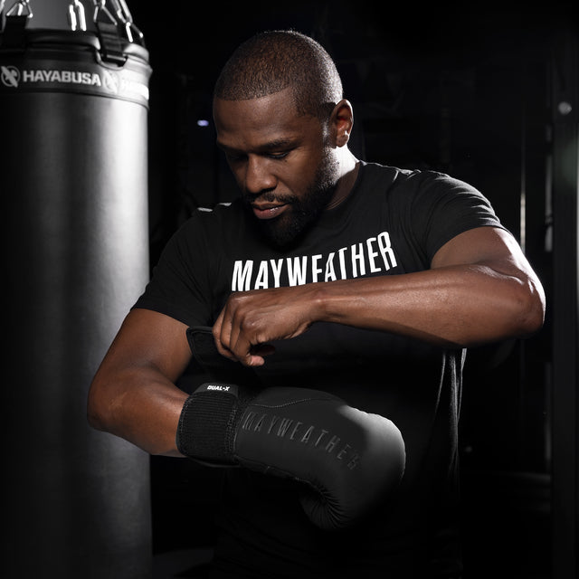 Hayabusa x Mayweather Boxing Gloves Champ - Black/Black
