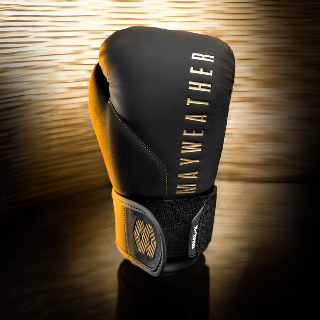 Hayabusa x Mayweather Boxing Gloves Champ - Black/Gold