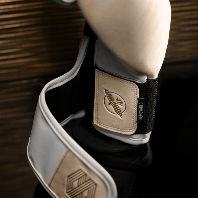 Hayabusa x Mayweather Boxing Gloves Champ - White/Gold