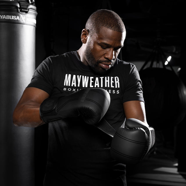 Hayabusa x Mayweather Boxing Gloves Contender - Black/Black