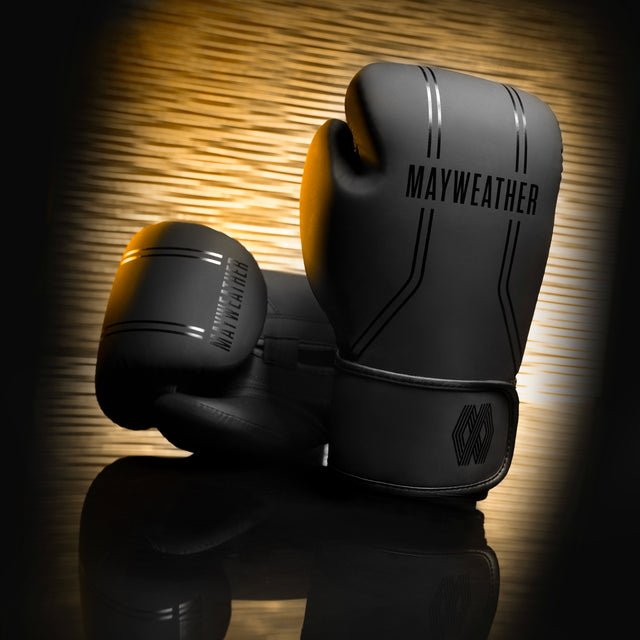 Hayabusa x Mayweather Boxing Gloves Contender - Black/Black