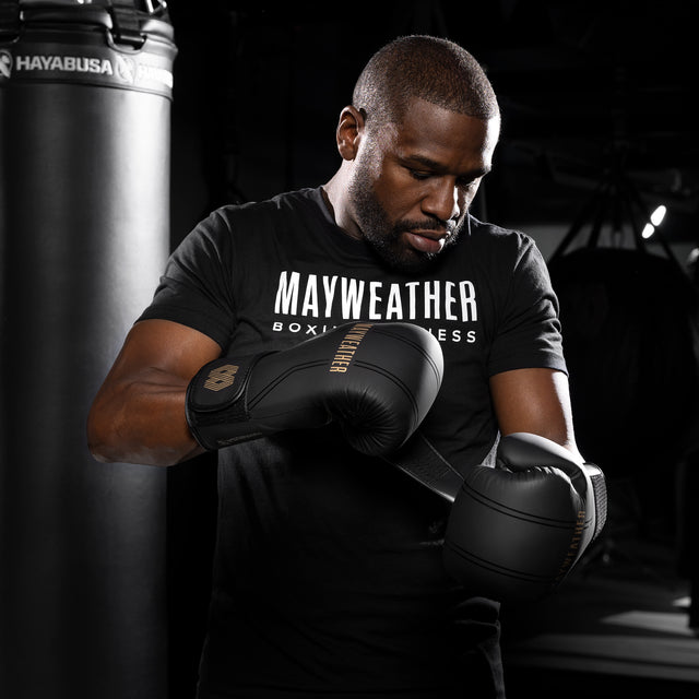 Hayabusa x Mayweather Boxing Gloves Contender - Black/Gold