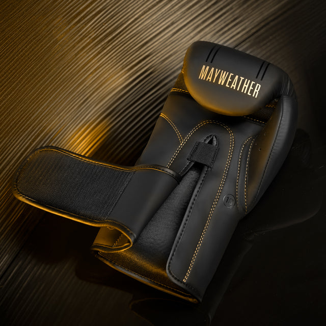 Hayabusa x Mayweather Boxing Gloves Contender - Black/Gold
