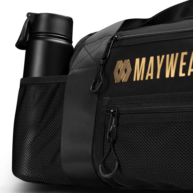 Hayabusa x Mayweather Mesh Sports Bag - Black/Gold