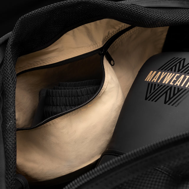 Hayabusa x Mayweather Mesh Sports Bag - Black/Gold