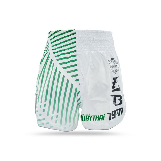 Fairtex Muay Thai Shorts FXB Racer - White/Green