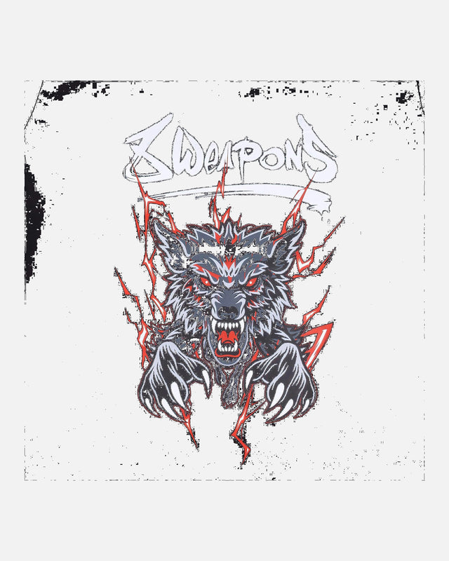 8 WEAPONS T-shirt Beastial Wolf – Black/Red