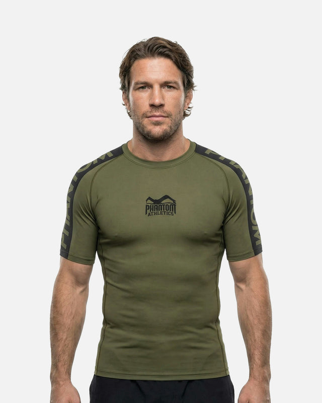Phantom Athletics Rashguard EVO Apex Short Sleeves – Army