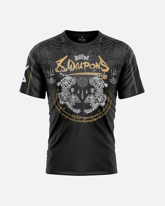8 WEAPONS Functional T-shirt Tiger Yant – Black/Yellow