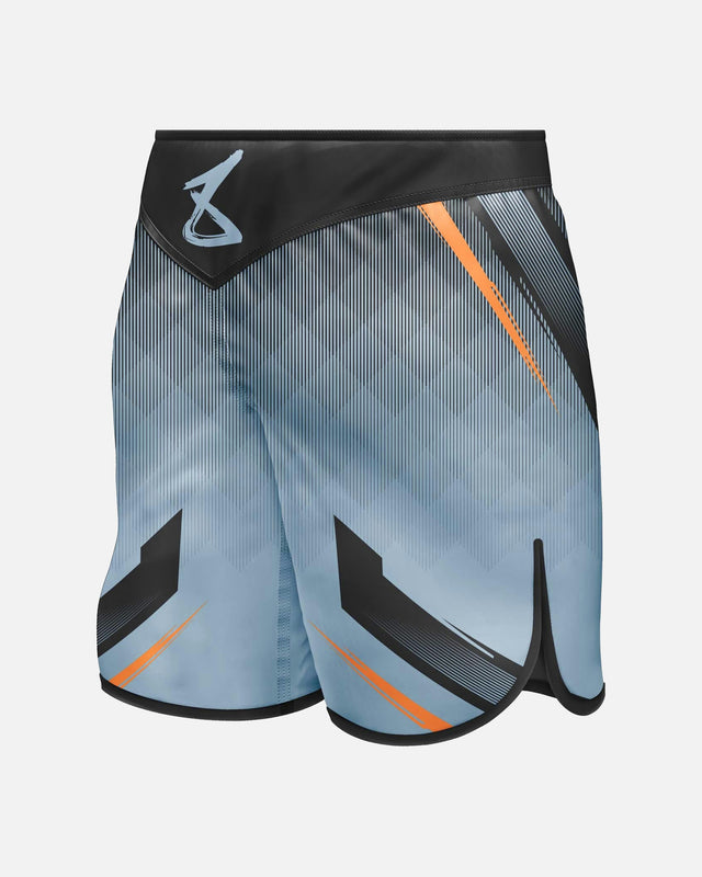8 WEAPONS MMA Shorts Shift – Ice Grey/Orange