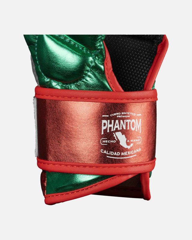 Phantom Athletics MMA Gloves Mexico – Silver/Green/Red