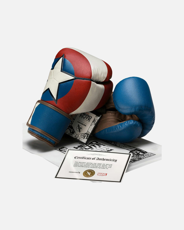 Hayabusa x Marvel Boxing gloves Captain America – Red/White/Blue