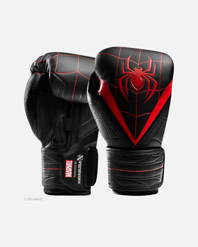 Hayabusa x Marvel Boxing gloves Miles Morales – Black/Red