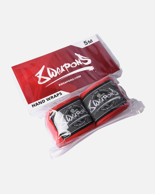 8 WEAPONS Hand wraps – Red