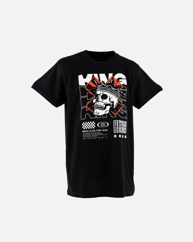 King Pro Boxing T-Shirt Skull 2 – Black