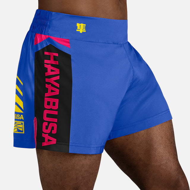 Hayabusa Muay Thai Shorts Icon – Blue/Yellow
