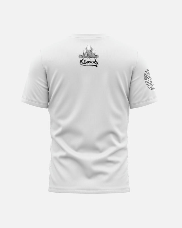 8 WEAPONS T-Shirt Yantra – White