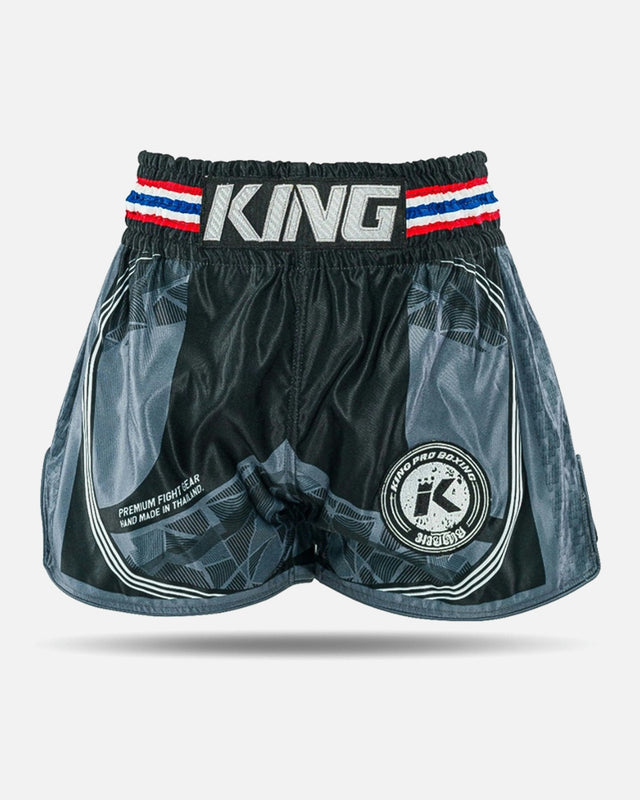 King Pro Boxing Muay Thai Shorts Flag – Black