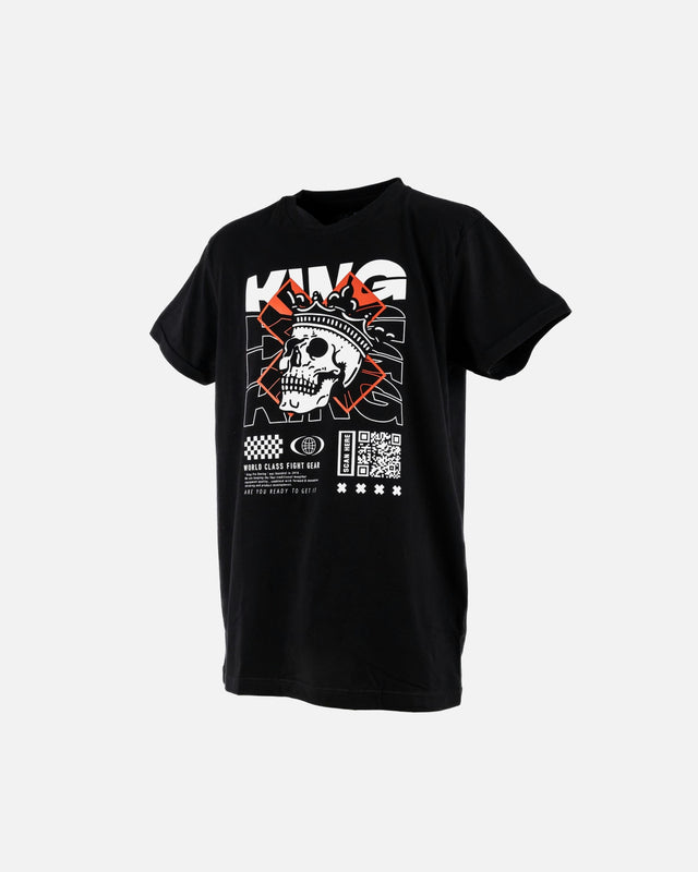King Pro Boxing T-Shirt Skull 2 – Black