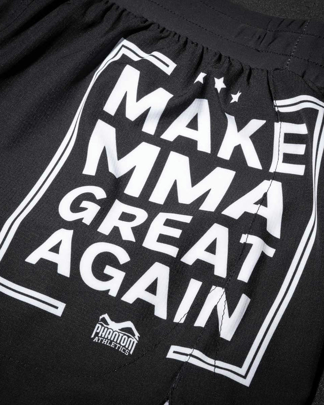 Phantom Athletics MMA Shorts Fusion-R Make MMA Great Again – Black
