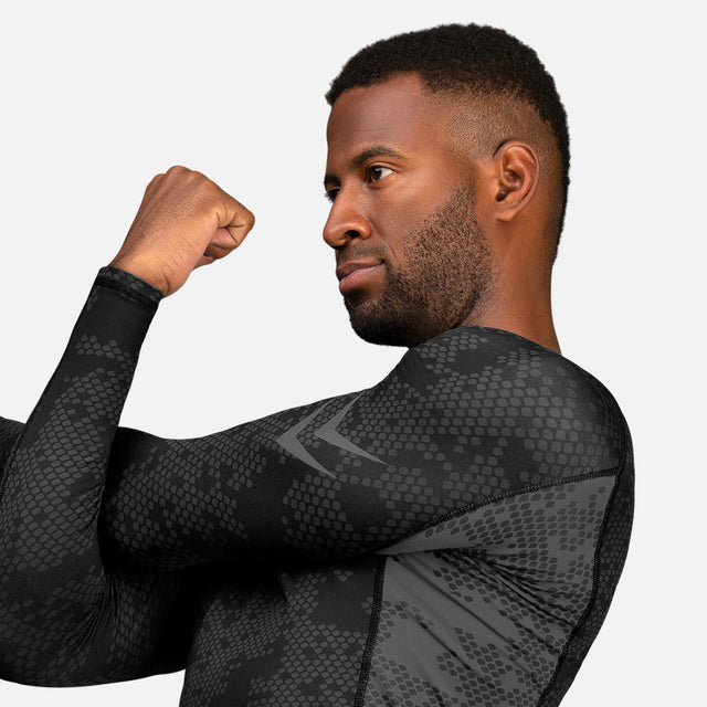 Hayabusa Ranked Rashguard Long Sleeves – Black