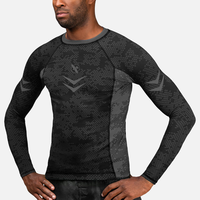 Hayabusa Ranked Rashguard Long Sleeves – Black