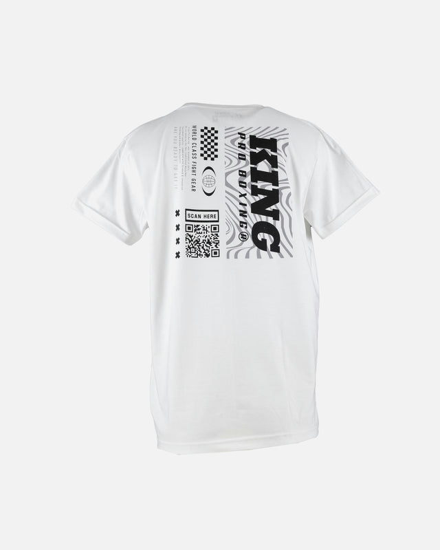 King Pro Boxing T-Shirt QR – White