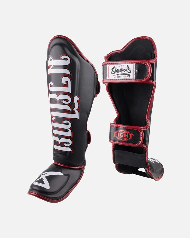 8 WEAPONS Shin guards Bangkok – Black/White