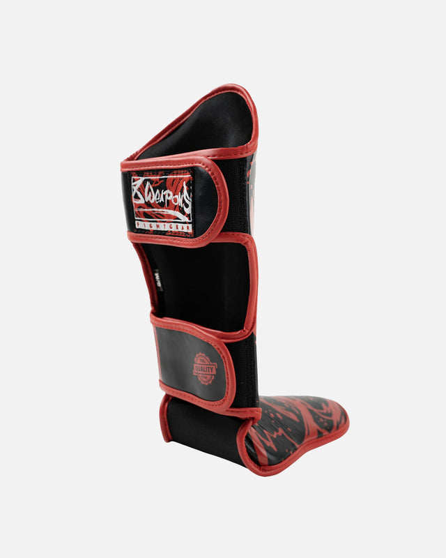 8 WEAPONS Shin guards Joe – Black/Red
