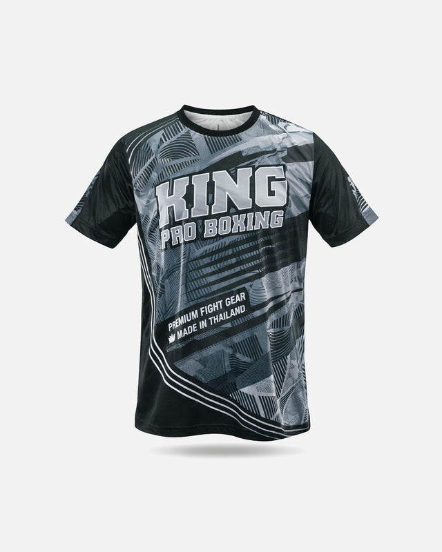 King Pro Boxing T-Shirt Flag Tee – Black