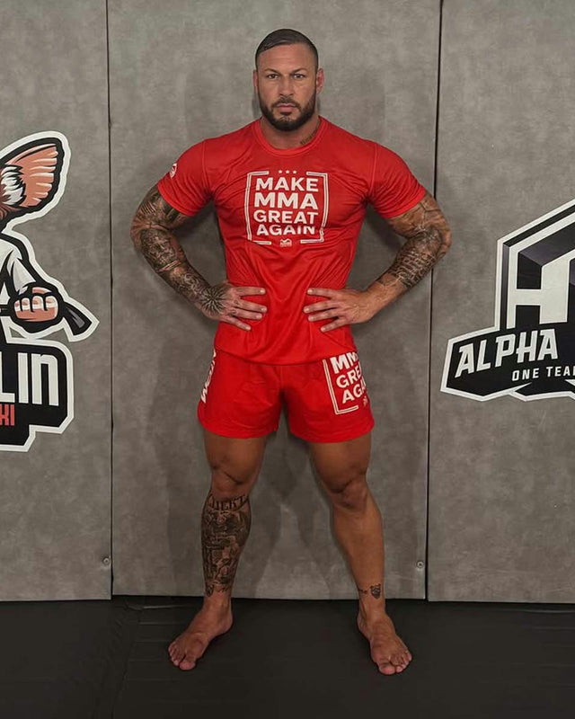 Phantom Athletics MMA-shorts Fusion-R Make MMA Great Again – Röd