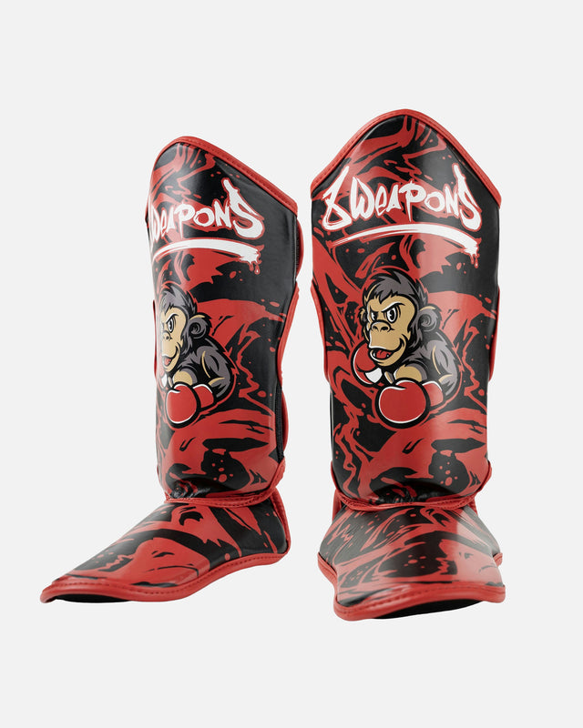 8 WEAPONS Shin guards Joe – Black/Red
