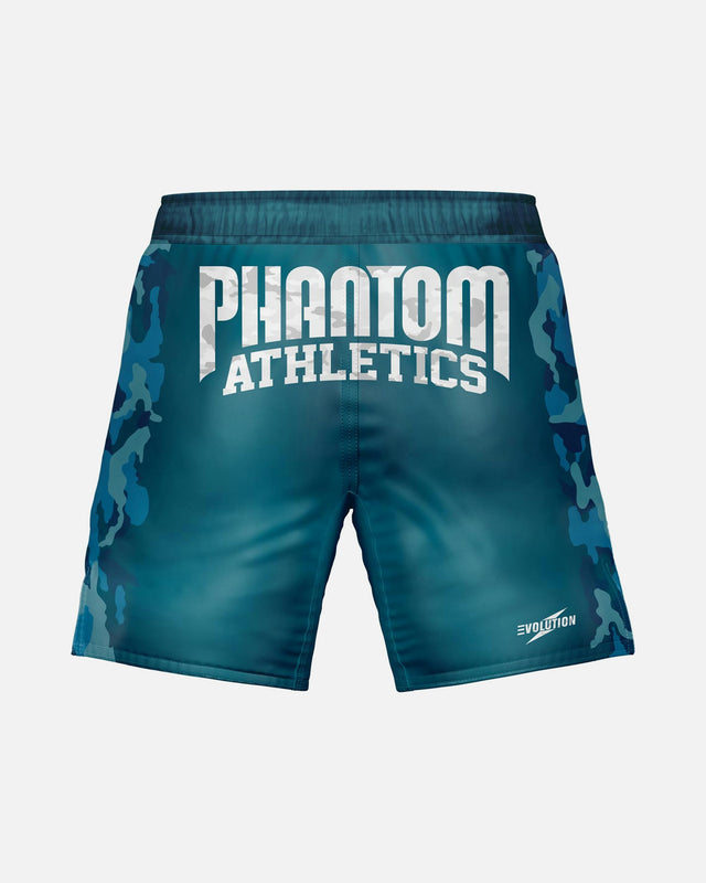 Phantom Athletics MMA Shorts EVO Warfare - Marineblauw Camo
