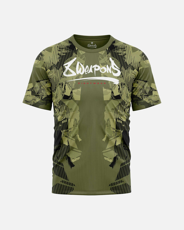 8 WEAPONS T-Shirt Functional Hit 2.0 – Olive-Black