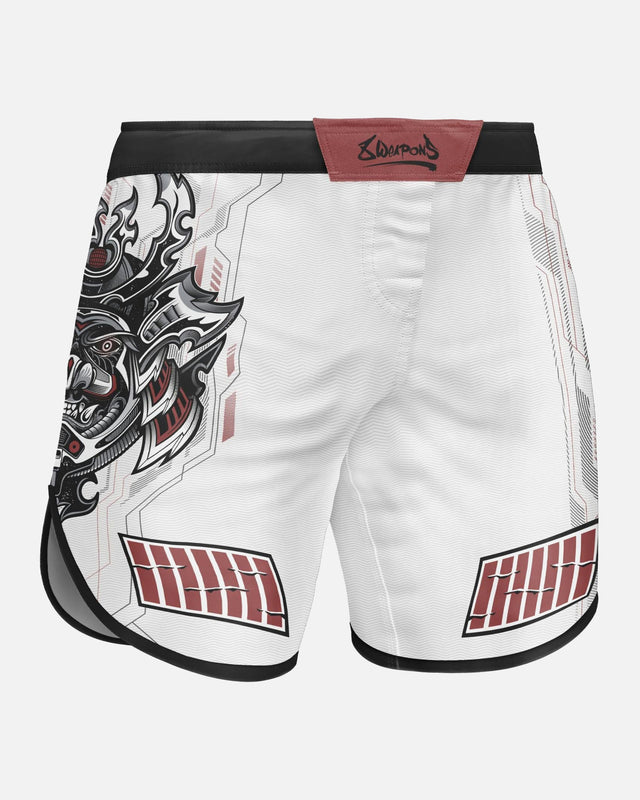 8 WEAPONS MMA Shorts Samurai 2.0 – White/Red