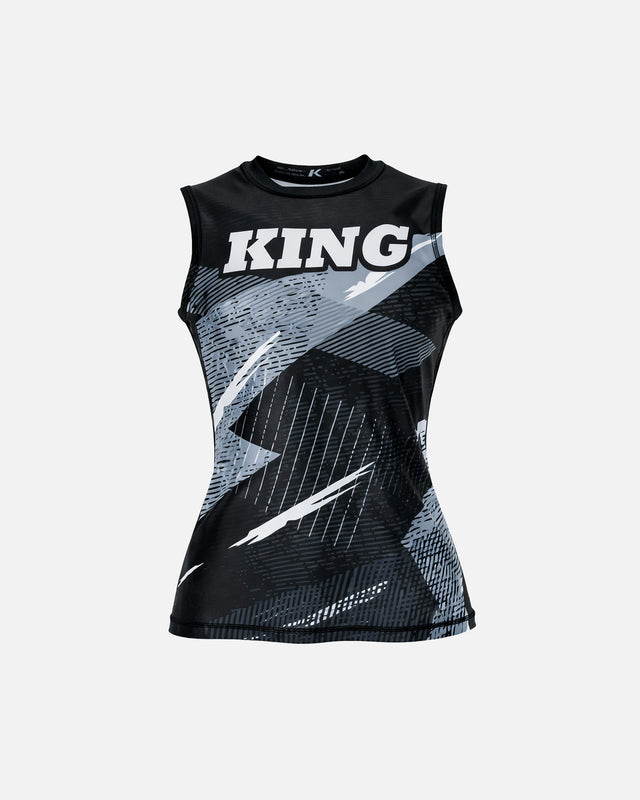 King Pro Boxing Rashguard Shadow 1 Women's – Black
