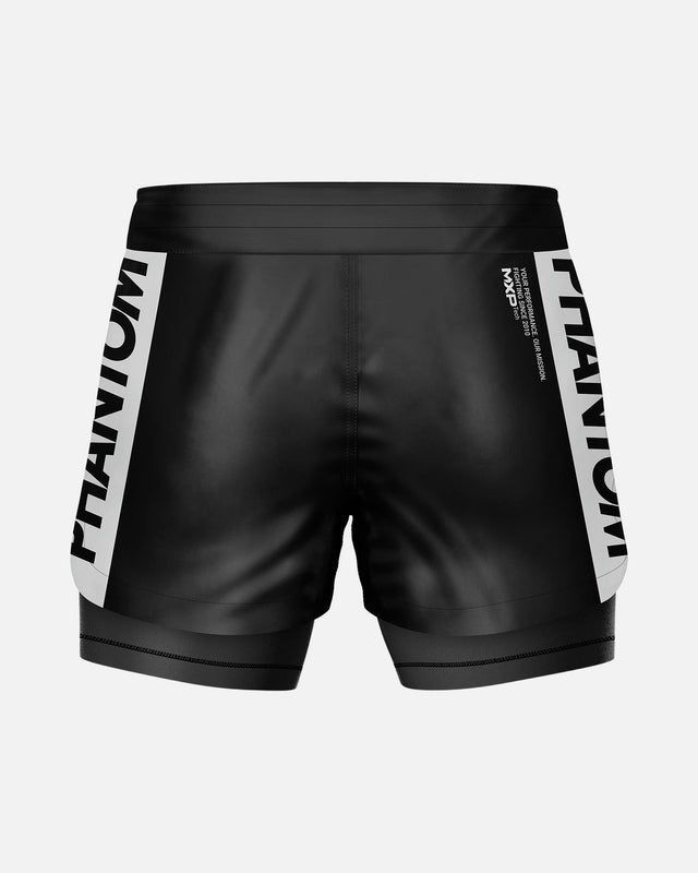 Phantom Athletics Kompressionsshorts Fusion 2in1 Apex – Schwarz