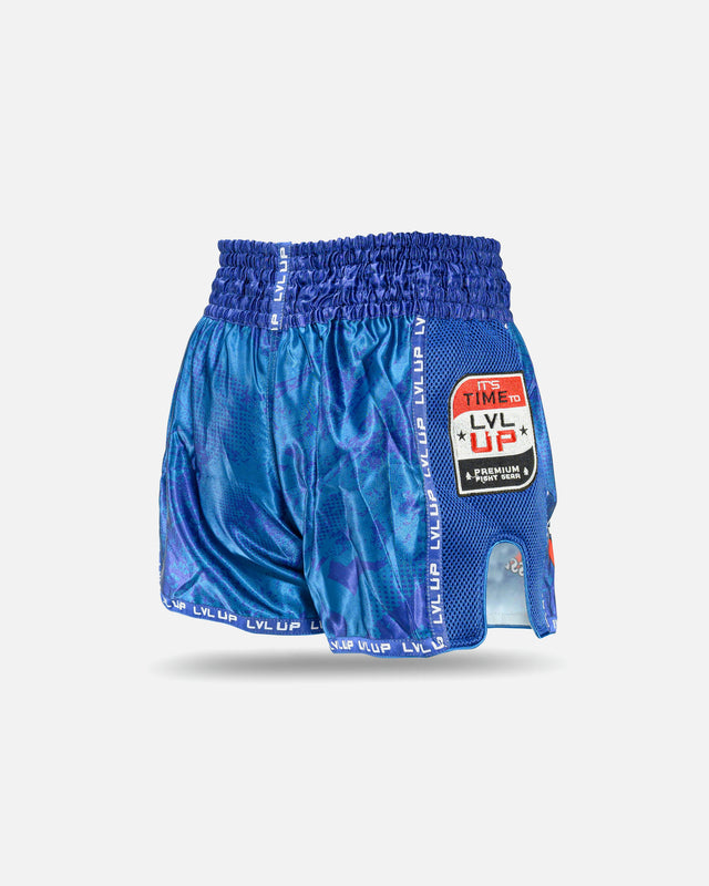 LVL UP Muay Thai Shorts Stadium – Blue