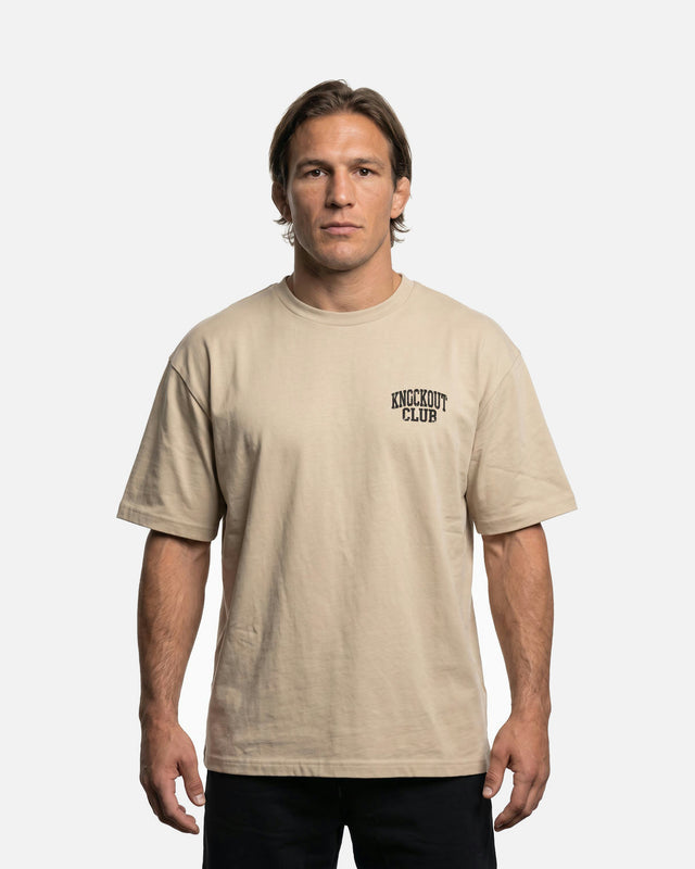 Phantom Athletics T-Shirt Knockout Club Oversize Heavy - Zand