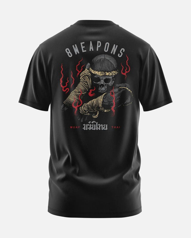 8 WEAPONS T-Shirt Boran Skull – Black