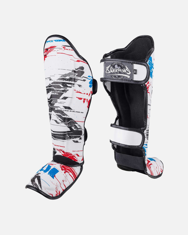 8 WEAPONS Shin guards Cut Like a Blade 2.0 - White